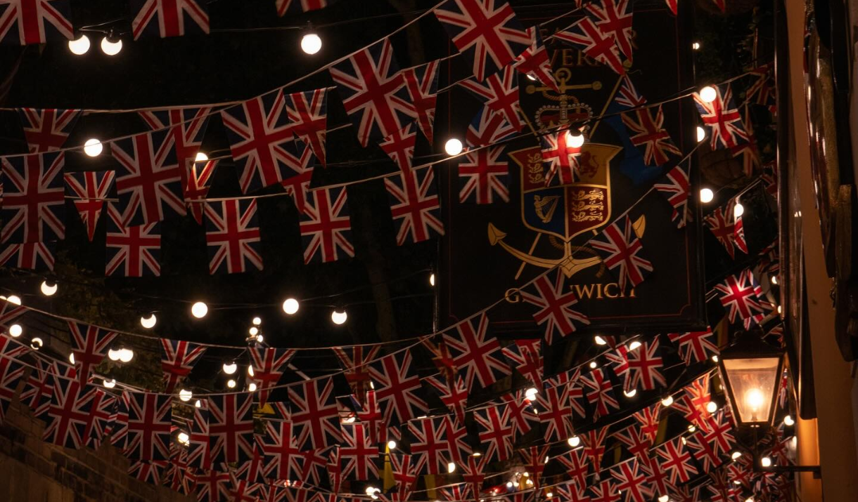 Trafalgar Tavern Lights and Flags